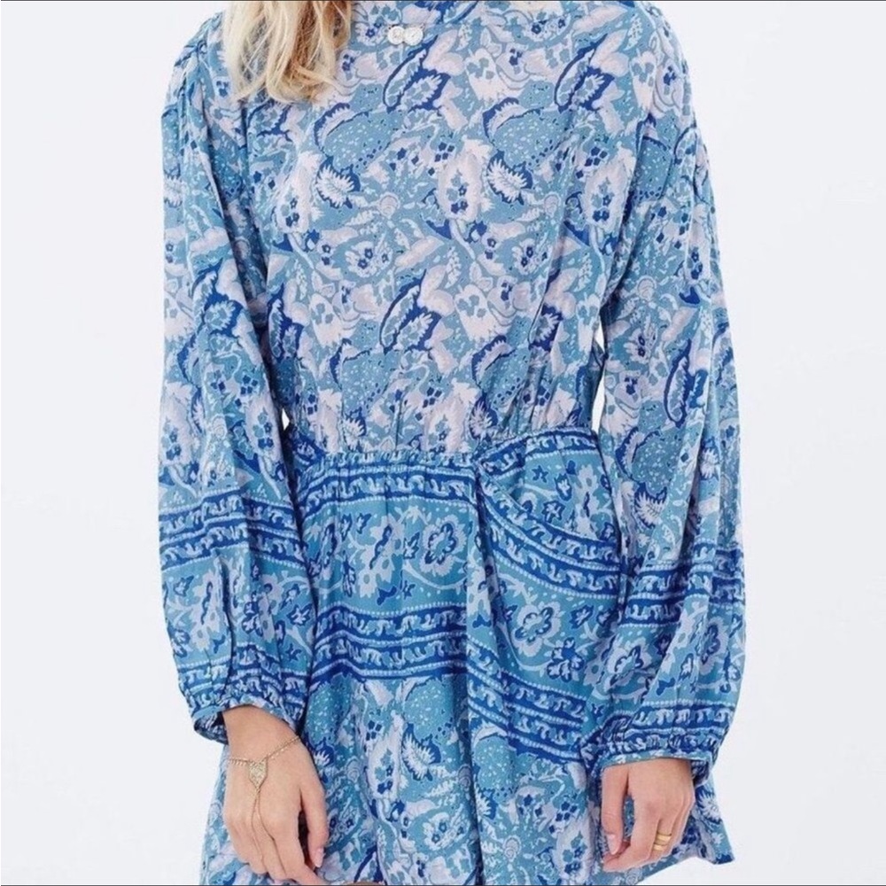 Free People Backless Long Sleeves Dress with Back Keyhole Size Small - Picture 2 of 12